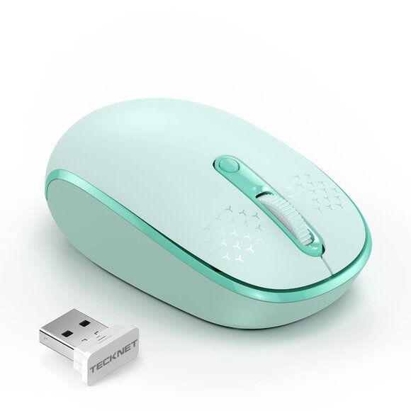 TECKNET Wireless Mouse for Laptop, 2.4G Quiet Computer Mouse with USB Receiver, - Picture 1 of 2